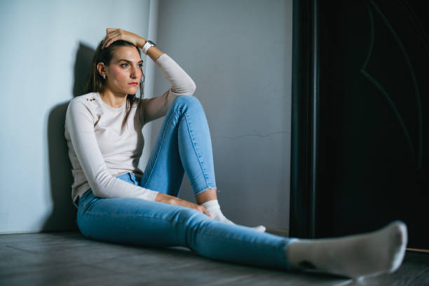 istock Woman struggle with anxiety and depression. 2180897138