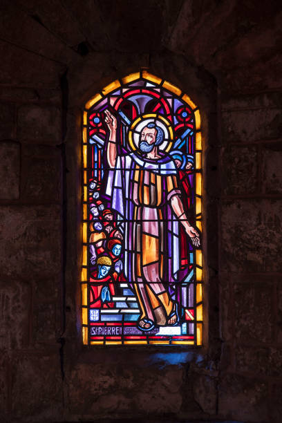 istock Stained glass window of Saint Pierre 2180899004
