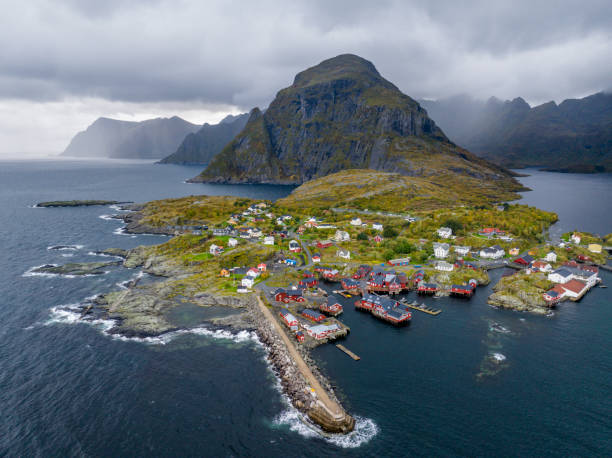 istock A town in Lofoten Island, Norway 2180899639