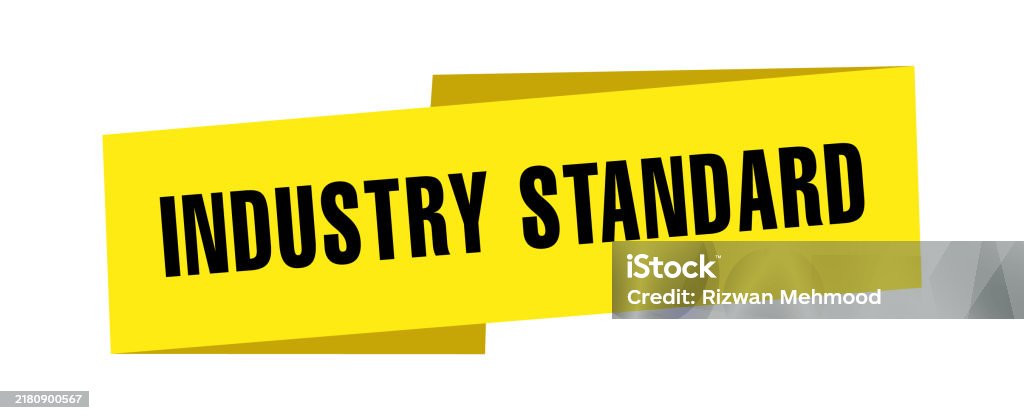 Industry Standard Industry Standard Sign Label Typescript Vector Stock ...