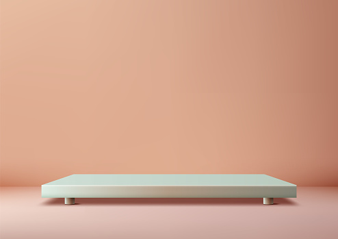 Minimalist 3d Rectangular Platform For Product Display And Mockup In A ...