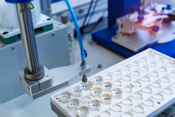 istock pneumatic piston sucker unit on industrial machine,automation compressed air factory production 2180914307