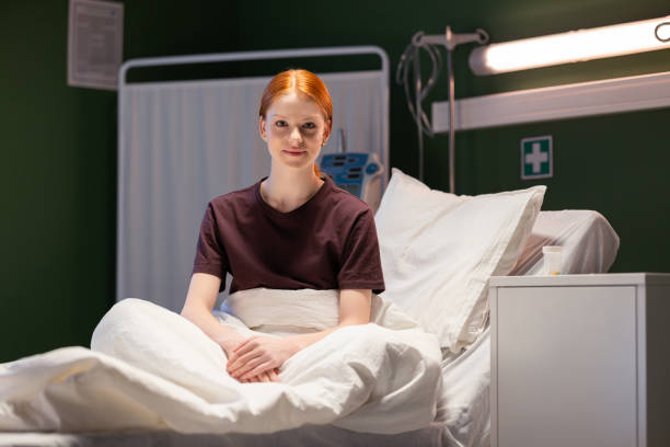 istock Red-head patient waiting for the doctor's consultation 2180916472