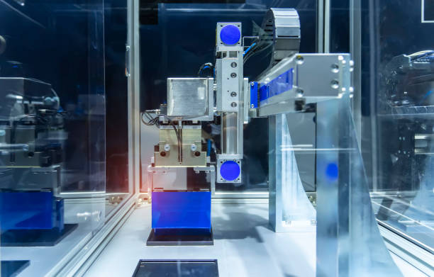 istock artificial intelligence machine at industrial manufacture of lithium battery 2180916886