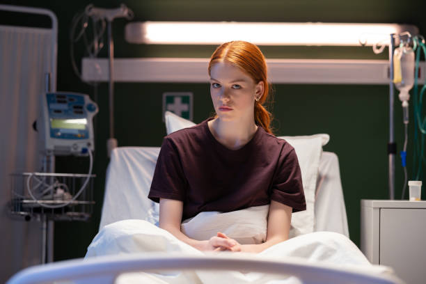 istock Resting between medical appointments, the red-haired patient 2180917043