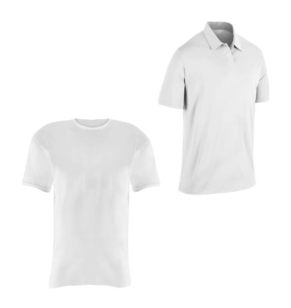 istock close up of a t shirts on white background 2180919108