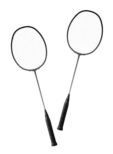 istock Close-up of a badminton racket isolated 2180919175
