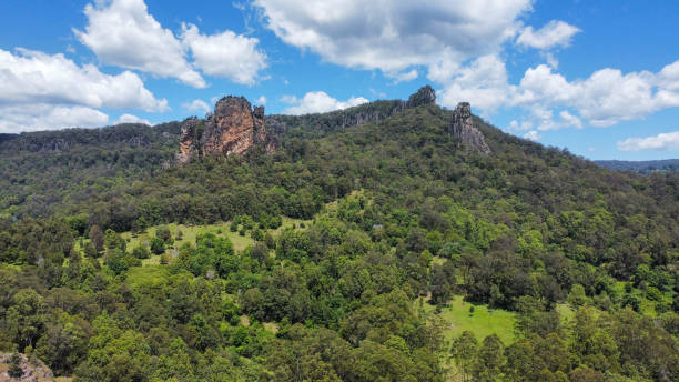 istock Aerial view of Nimbin Rocks rock formation 2180921625