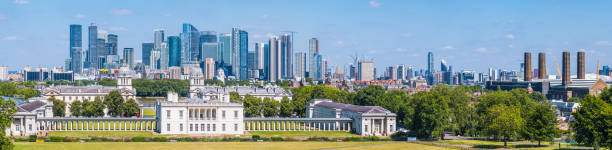 istock London skyscraper skyline panoramic cityscape over Canary Wharf Greenwich Docklands 2180947418