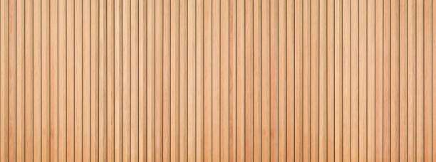 istock wooden wall texture with wood acoustic panels background pattern. 2180948050