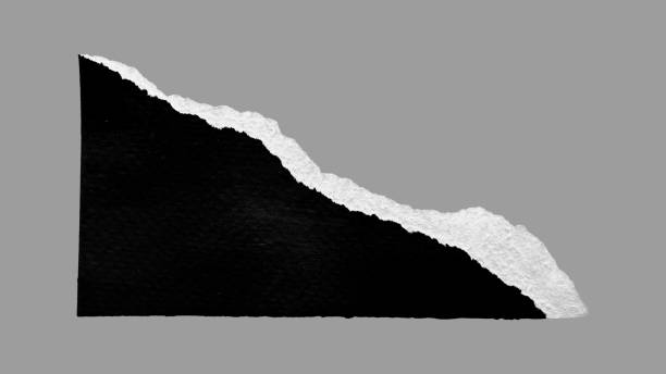 istock Black and White Ripped Paper Piece 2180949104