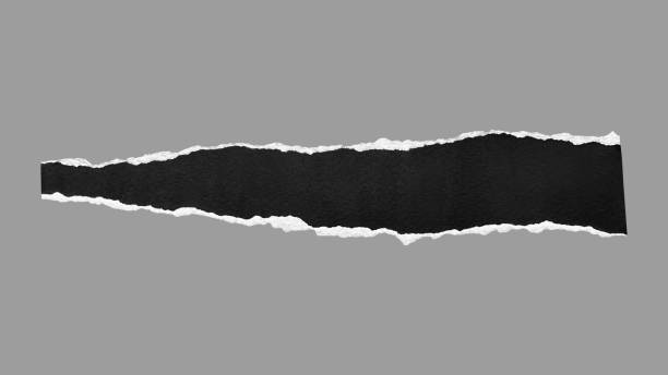 istock Black and White Ripped Paper Piece 2180949172