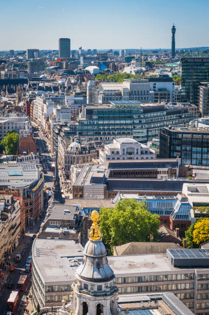istock London aerial view over City rooftops streets and landmarks 2180949688