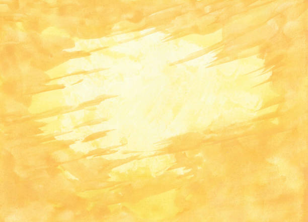 istock Watercolor painting abstract background or yellow abstract watercolor texture backdrop on paper. Autumn or summer. 2180957999