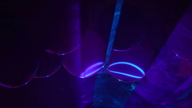 istock Lights Abstract Closeup Horizontal Purple Blue Concept 2180966968