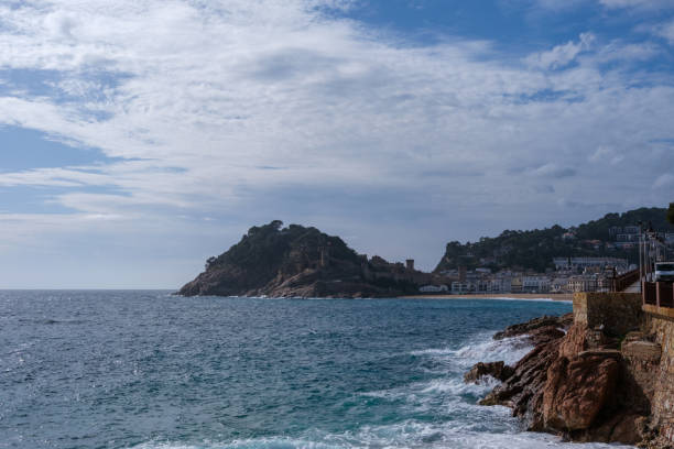 istock Rocky Mediterranean beach with blue clear water in Costa brava, Spain - Tossa Del Mar 2180972287