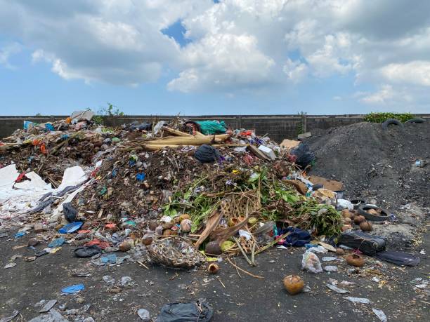 istock Piles of rubbish at a landfill 2180972903