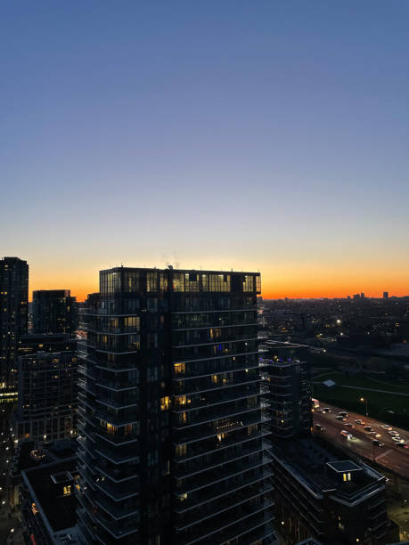 istock Sunset from top of skyscraper in downtown Toronto 2180973629