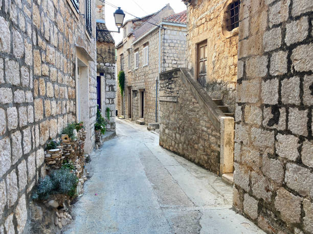 istock Vis Kut street, Croatia 2180983922
