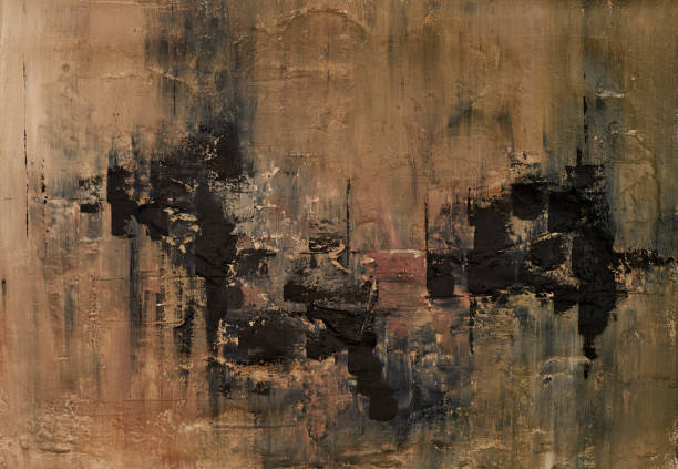 istock Bold and expressive oil painting with colorful brush strokes on canvas. Contemporary art style with a hand-painted, textured finish. This unique artwork offers a perfect blend of movement and vibrant 2180987049