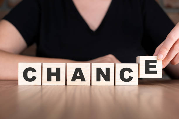 istock Chance word with wooden blocks on table 2180988809