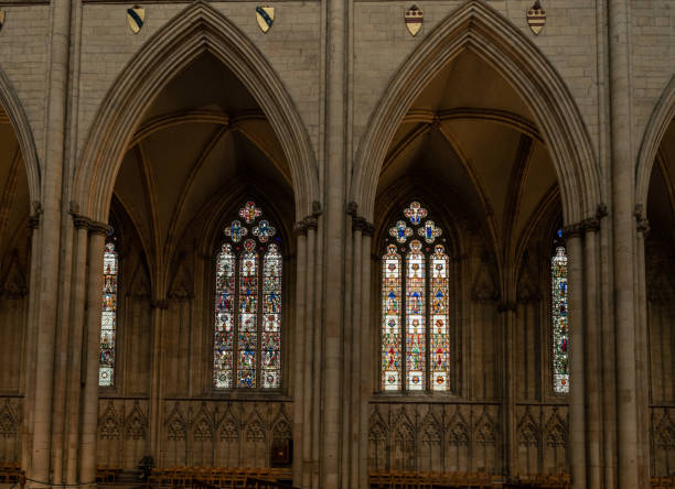 istock ancient architecture of British church 2180996948