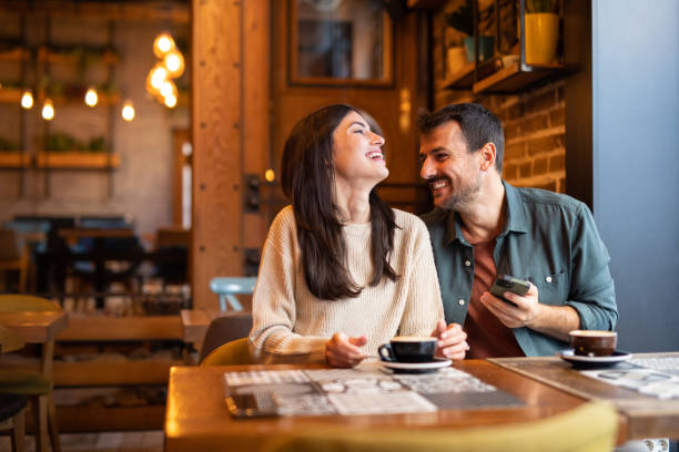 istock Couple enjoying coffee and social media 2181014537