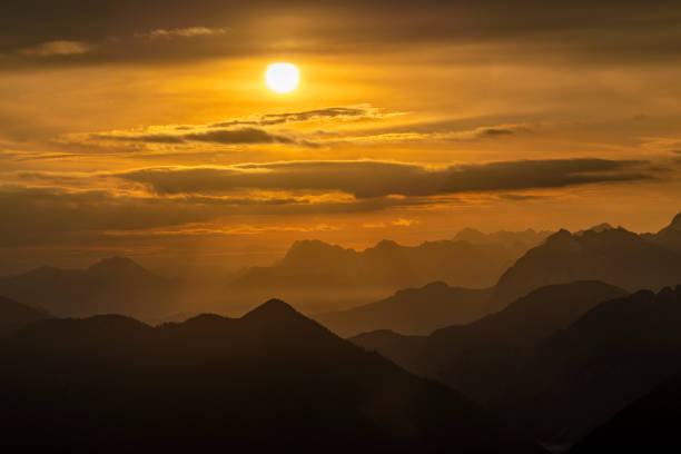 istock Sunrise and Fall in the Mountains 2181028479