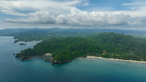 istock Aerial drone of Beautiful tropical beach 2181029450