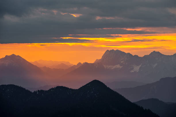 istock Sunrise and Fall in the Mountains 2181029465