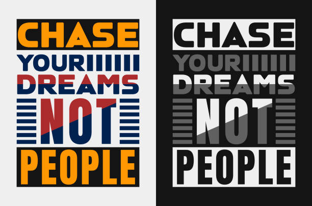 istock Chase your dreams, not people.: Motivational Stroke Vector for Determined Achievers 2181030404