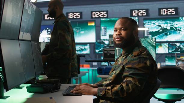 istock Intelligence agent in base of operations completes mission during World War 3 2181031061