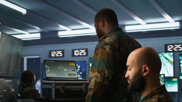 istock Army expert doing reconnaissance to gain intel helping troops 2181032455