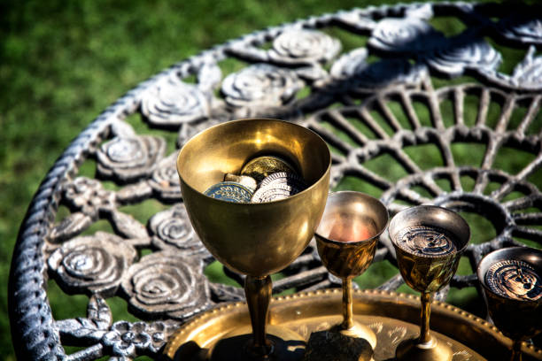 Mideavil Gold Cups And Coins Chalice Holy Grail