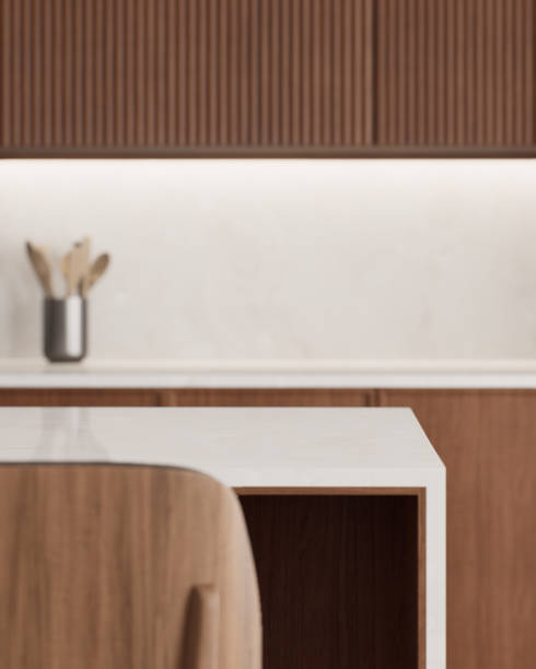 istock A modern kitchen interior design characterized by natural elements and warm color tones 2181037178