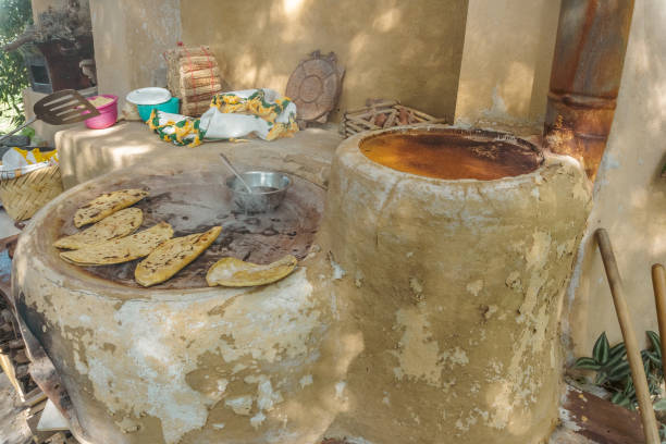 istock Mexican Culinary Heritage: Tlacoyo Cooked on Clay Comal 2181037979