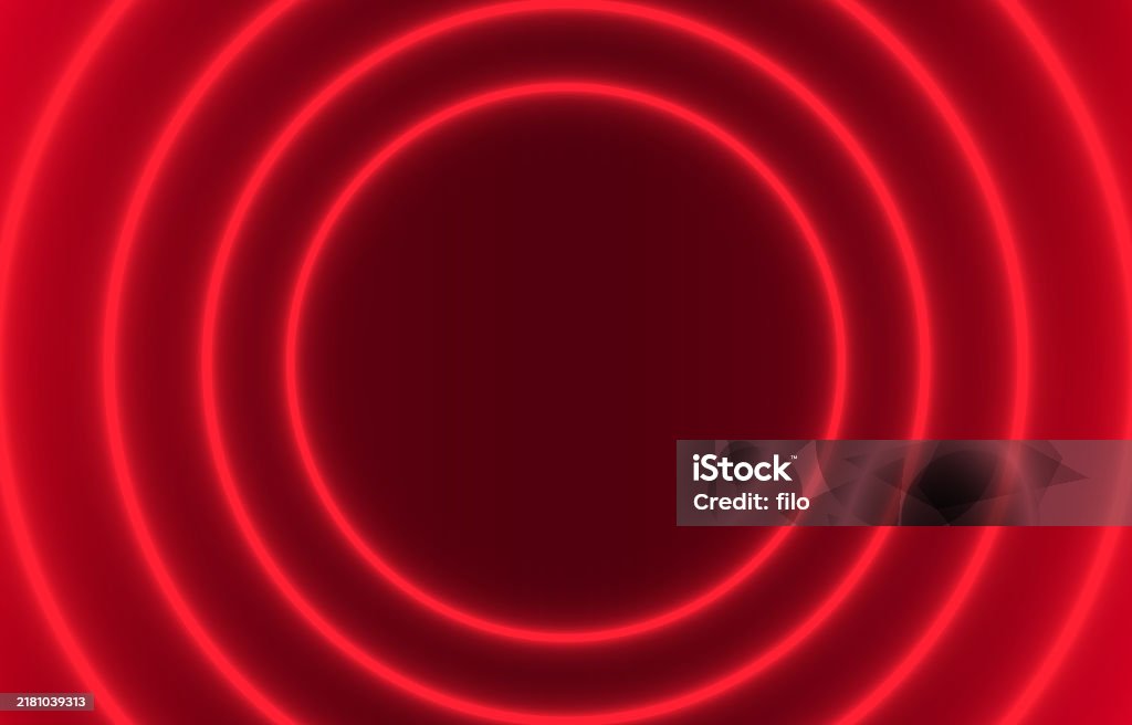 Depth Light Background Red Glow Depth Light Frame Background Stock Illustration - Download ...