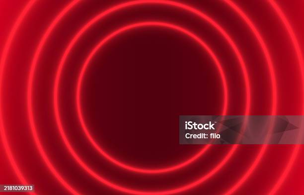 Depth Light Background Red Glow Depth Light Frame Background Stock Illustration - Download ...