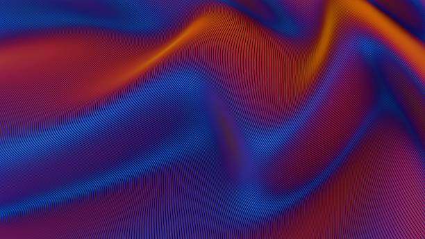 Abstract flowing curves with vivid gradient colors