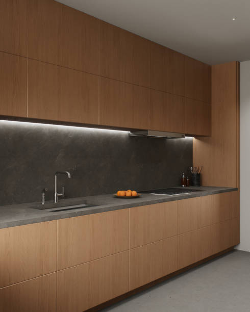 istock Modern wood kitchen designs include sleek countertops that enhance functionality and beauty 2181044947