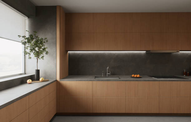 istock Modern wood kitchen designs include sleek countertops that enhance functionality and beauty 2181045137