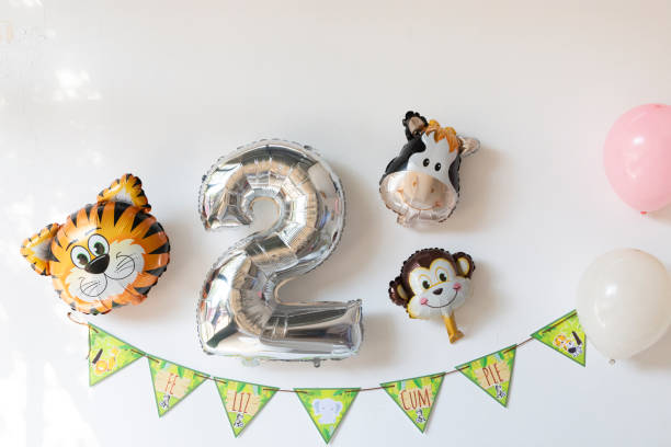 Children's decoration for a 2nd birthday