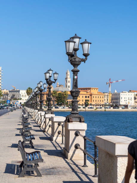 istock Promenade with lanterns in Bari, Italy. 2181046874