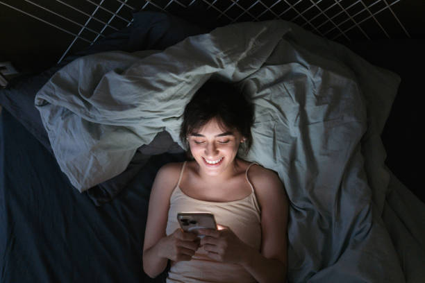 istock Late night scrolling through my phone 2181051919