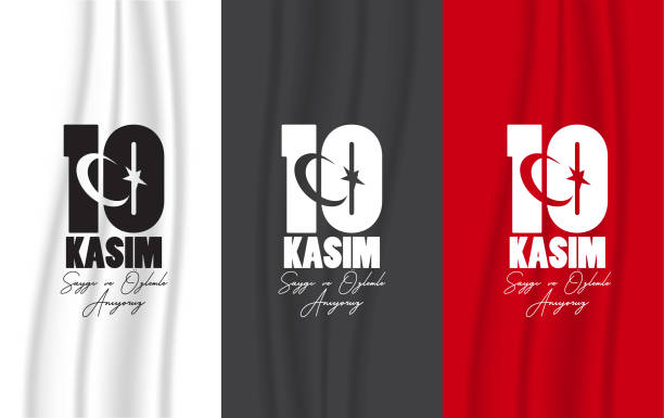 ilustrações, clipart, desenhos animados e ícones de 10 de novembro ataturk - mustafa kemal ataturk