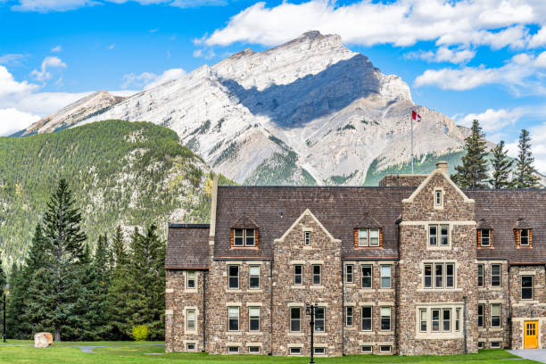 istock Banff National Park Administration Building and Cascade Mountain 2181064920