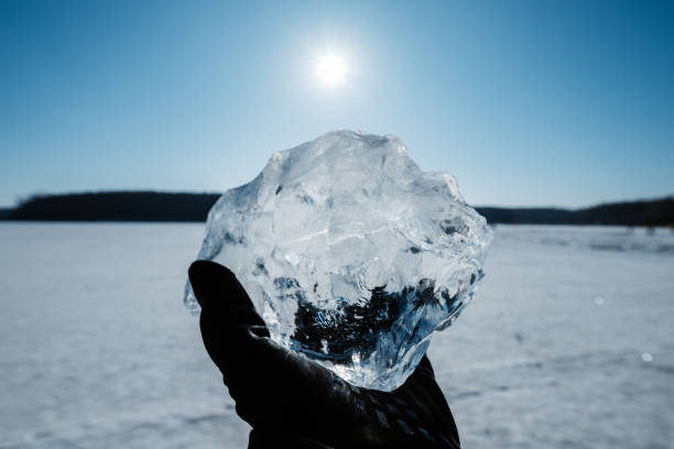 istock ice cube in winter and ice decoration 2181070978
