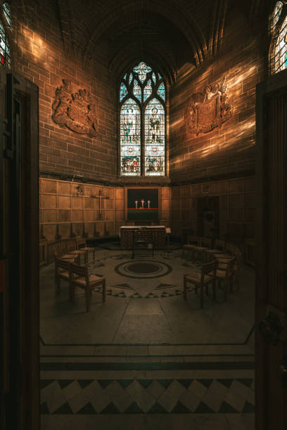 istock architecture style and religious decoration art in liverpool cathedral 2181071120