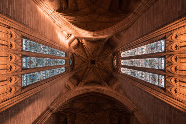 architecture style and religious decoration art in liverpool cathedral, Liverpool, England
