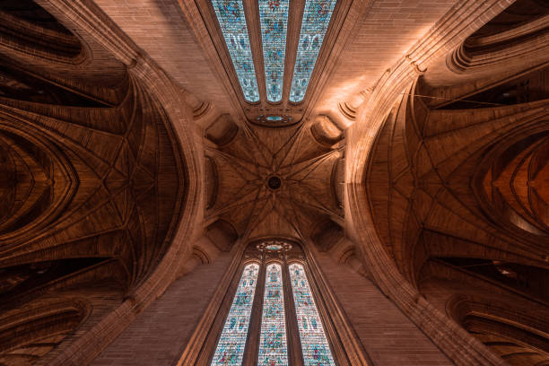 architecture style and religious decoration art in liverpool cathedral, Liverpool, England
